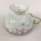 Japanese Porcelain Teacup Vtg Narumi Bone China Flower Pattern White PP786