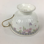 Japanese Porcelain Teacup Vtg Narumi Bone China Flower Pattern White PP786