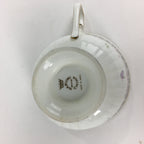 Japanese Porcelain Teacup Vtg Narumi Bone China Flower Pattern White PP787