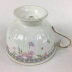 Japanese Porcelain Teacup Vtg Narumi Bone China Flower Pattern White PP787