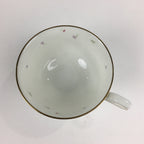 Japanese Porcelain Teacup Vtg Narumi Bone China Flower Pattern White PP788