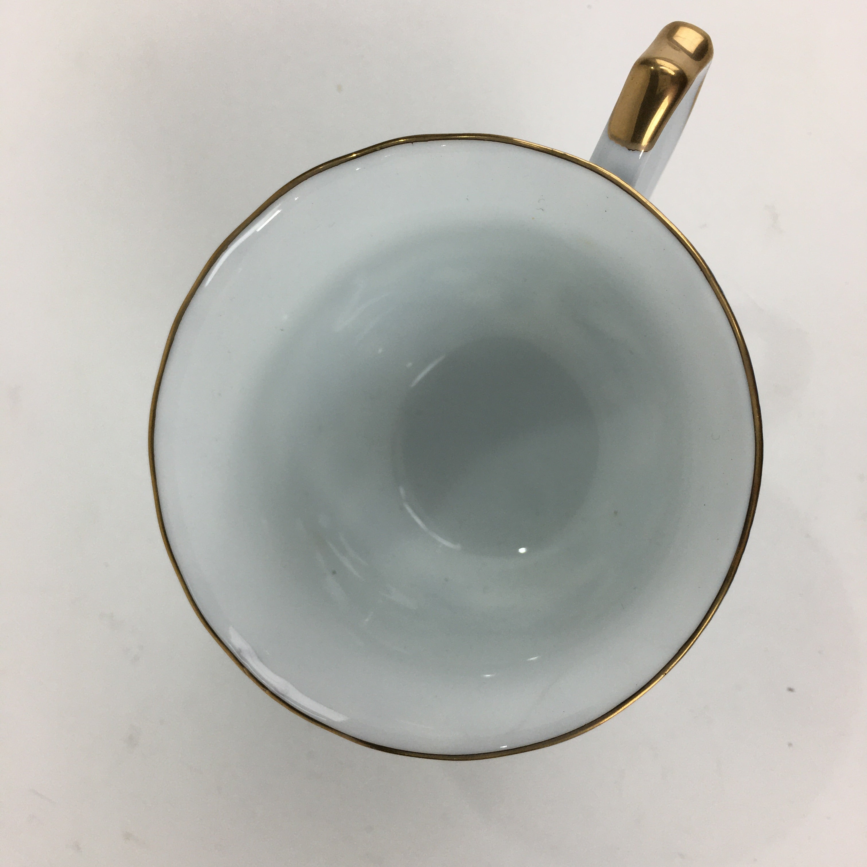 Japanese Porcelain Teacup Vtg Richfeld Tachikichi Inc Blue White Rose PP789