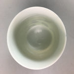 Japanese Porcelain Teacup Vtg Yunomi Hand painted Blue White QT40