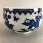 Japanese Porcelain Teacup Vtg Yunomi Sometsuke Blue White Child Sencha PT634