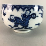 Japanese Porcelain Teacup Vtg Yunomi Sometsuke Blue White Child Sencha QT15