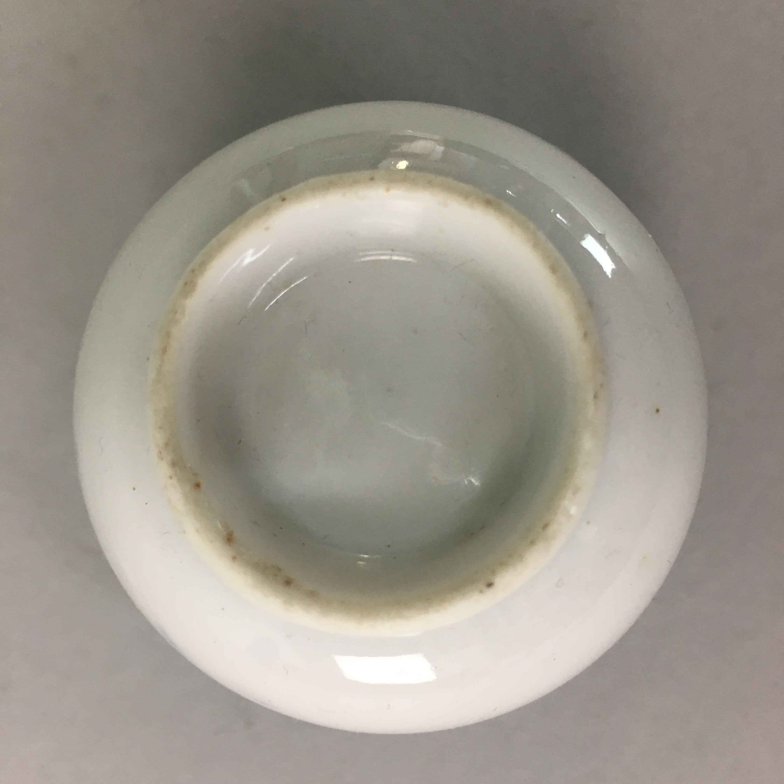 Japanese Porcelain Teacup Vtg Yunomi Sometsuke Blue White Shippo Sencha TC9