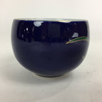 Japanese Porcelain Teacup Yunomi Vtg Arita Ware Nishiyama Kiln Blue Sencha TC241