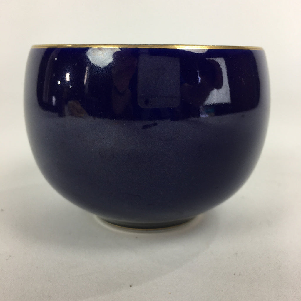 Japanese Porcelain Teacup Yunomi Vtg Arita Ware Nishiyama Kiln Blue Sencha TC243