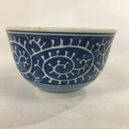 Japanese Porcelain Teacup Yunomi Vtg Blue Sometsuke Pottery Sencha TC246