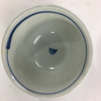 Japanese Porcelain Teacup Yunomi Vtg Blue Sometsuke Pottery Sencha TC246
