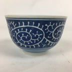 Japanese Porcelain Teacup Yunomi Vtg Blue Sometsuke Pottery Sencha TC247