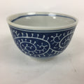 Japanese Porcelain Teacup Yunomi Vtg Blue Sometsuke Pottery Sencha TC247