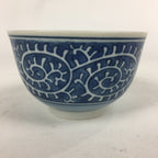 Japanese Porcelain Teacup Yunomi Vtg Blue Sometsuke Pottery Sencha TC249
