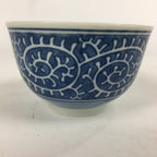 Japanese Porcelain Teacup Yunomi Vtg Blue Sometsuke Pottery Sencha TC249