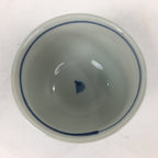 Japanese Porcelain Teacup Yunomi Vtg Blue Sometsuke Pottery Sencha TC249