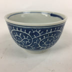 Japanese Porcelain Teacup Yunomi Vtg Blue Sometsuke Pottery Sencha TC249
