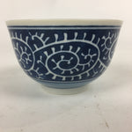 Japanese Porcelain Teacup Yunomi Vtg Blue Sometsuke Pottery Sencha TC250