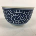Japanese Porcelain Teacup Yunomi Vtg Blue Sometsuke Pottery Sencha TC250