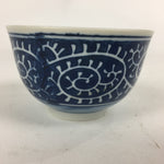 Japanese Porcelain Teacup Yunomi Vtg Blue Sometsuke Pottery Sencha TC250