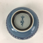 Japanese Porcelain Teacup Yunomi Vtg Blue Sometsuke Pottery Sencha TC250
