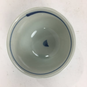 Japanese Porcelain Teacup Yunomi Vtg Blue Sometsuke Pottery Sencha TC251