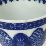 Japanese Porcelain Teacup Yunomi Vtg Blue Sometsuke Pottery Sencha TC265