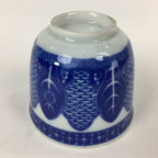 Japanese Porcelain Teacup Yunomi Vtg Blue Sometsuke Pottery Sencha TC266