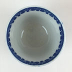 Japanese Porcelain Teacup Yunomi Vtg Blue Sometsuke Pottery Sencha TC307