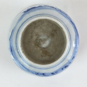 Japanese Porcelain Teacup Yunomi Vtg Blue Sometsuke Pottery Sencha TC310