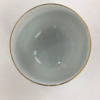 Japanese Porcelain Teacup Yunomi Vtg Chrysanthemum White Sencha TC199