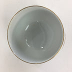 Japanese Porcelain Teacup Yunomi Vtg Chrysanthemum White Sencha TC206