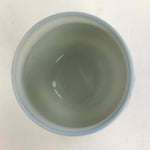 Japanese Porcelain Teacup Yunomi Vtg Pink Plum Blossom White Sencha TC215