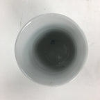 Japanese Porcelain Teacup Yunomi Vtg Red Sometsuke Autumn Leaves Sencha TC232