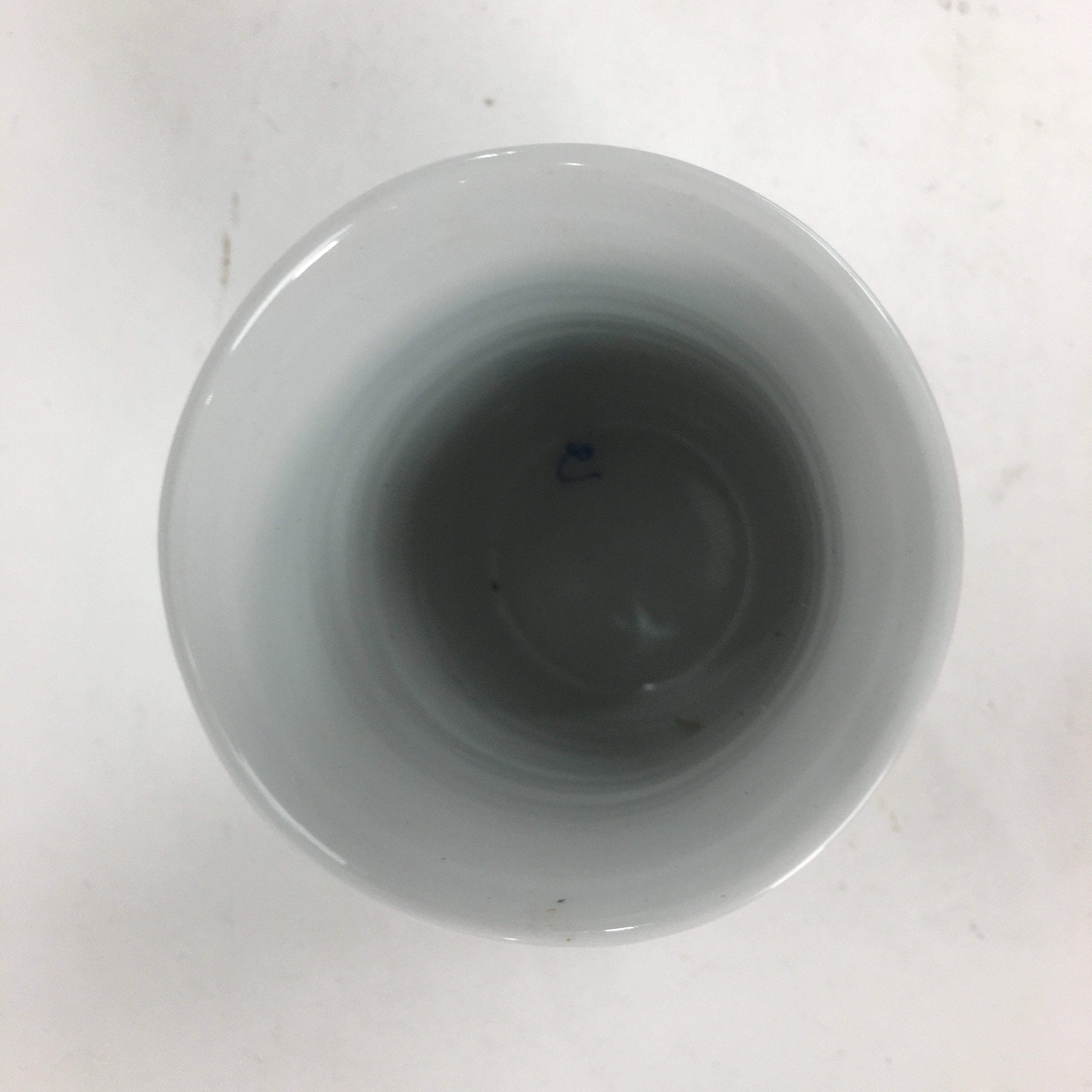 Japanese Porcelain Teacup Yunomi Vtg Red Sometsuke Autumn Leaves Sencha TC232