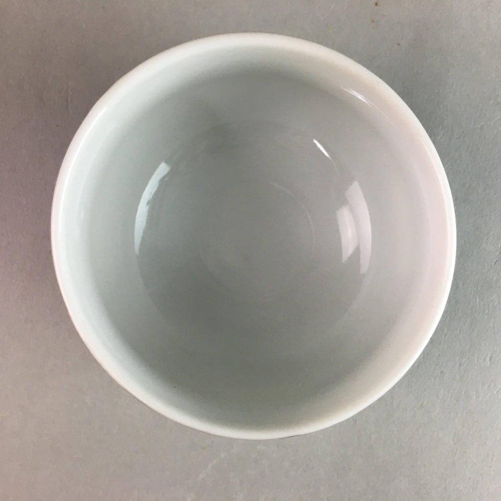 Japanese Porcelain Teacup Yunomi Vtg Sencha Brown Green Leaf Stripe TC136