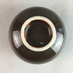 Japanese Porcelain Teacup Yunomi Vtg Sencha Brown Green Leaf Stripe TC144