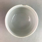 Japanese Porcelain Teacup Yunomi Vtg Sencha Brown Green Leaf Stripe TC145
