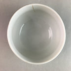 Japanese Porcelain Teacup Yunomi Vtg Sencha Brown Green Leaf Stripe TC150