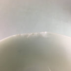 Japanese Porcelain Teacup Yunomi Vtg Sencha White Blue Dot Kanji TC124