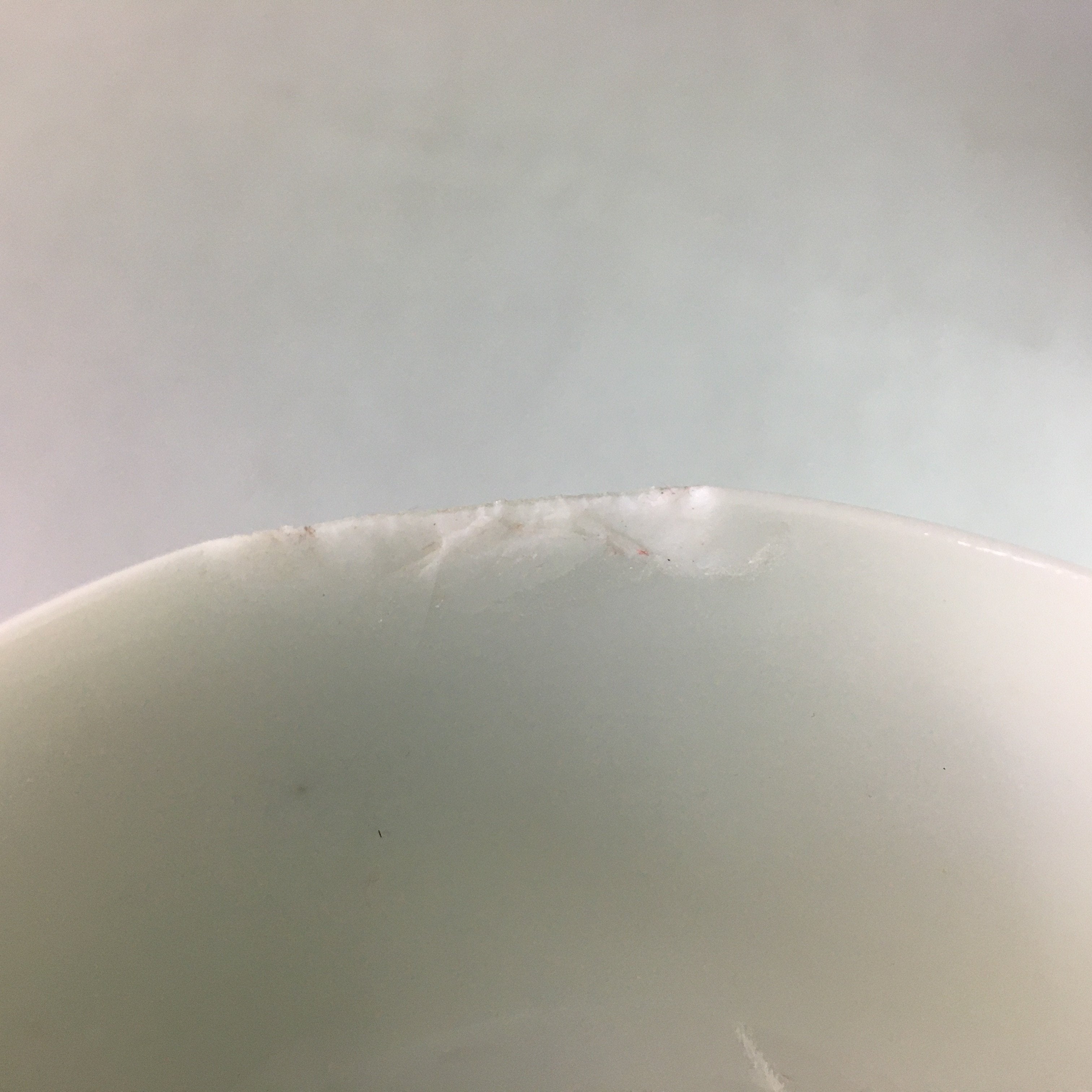 Japanese Porcelain Teacup Yunomi Vtg Sencha White Blue Dot Kanji TC124
