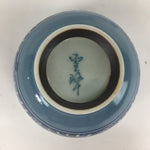 Japanese Porcelain Teacup Yunomi Vtg White Blue Karakusa pattern Sencha TC188