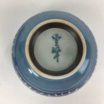 Japanese Porcelain Teacup Yunomi Vtg White Blue Karakusa pattern Sencha TC189