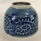 Japanese Porcelain Teacup Yunomi Vtg White Blue Karakusa pattern Sencha TC190