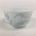 Japanese Porcelain Teacup Yunomi Vtg White Field Grass Pottery Sencha TC271