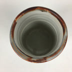 Japanese Porcelain Teacup Yunomi Vtg White Japanese Words Sencha TC280