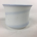 Japanese Porcelain Teacup Yunomi Vtg White Pink Flower Pottery Sencha TC269