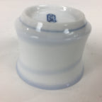 Japanese Porcelain Teacup Yunomi Vtg White Pink Flower Pottery Sencha TC269