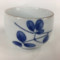 Japanese Porcelain Teacup Yunomi Vtg White Red Flower Pottery Sencha TC268