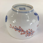 Japanese Porcelain Teacup Yunomi Vtg Wisteria Flower White Sencha TC214