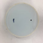 Japanese Porcelain Teapot Vtg Kyusu Pottery White Blue Brown Stripes Sencha PP5
